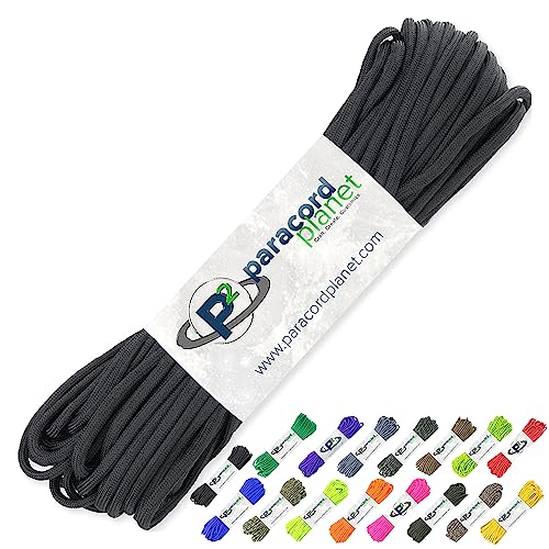 Paracord Planet 550lb Paracord – 7 Strand Type III Tactical Parachute Cord Top 40 Colors in 100 ft Hanks