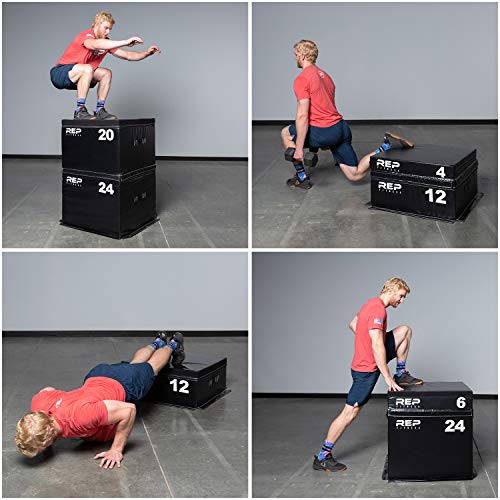 Rep Foam Soft Plyo Box for Plyometric Exercises and Conditioning - 20 inch Height