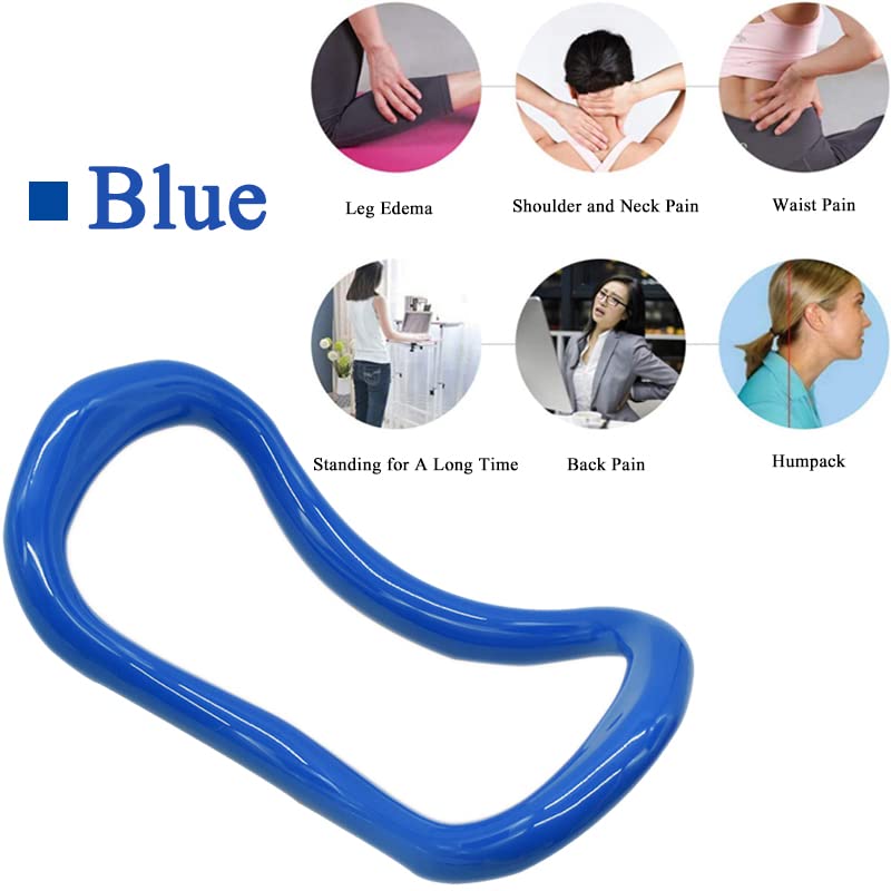 AKOAK 1 Pack Yoga Circle Equipment Multi-Functional Pilates Yoga Ring Training Circle Training Resistance, Fitness Yoga Training Equipment (Blue)