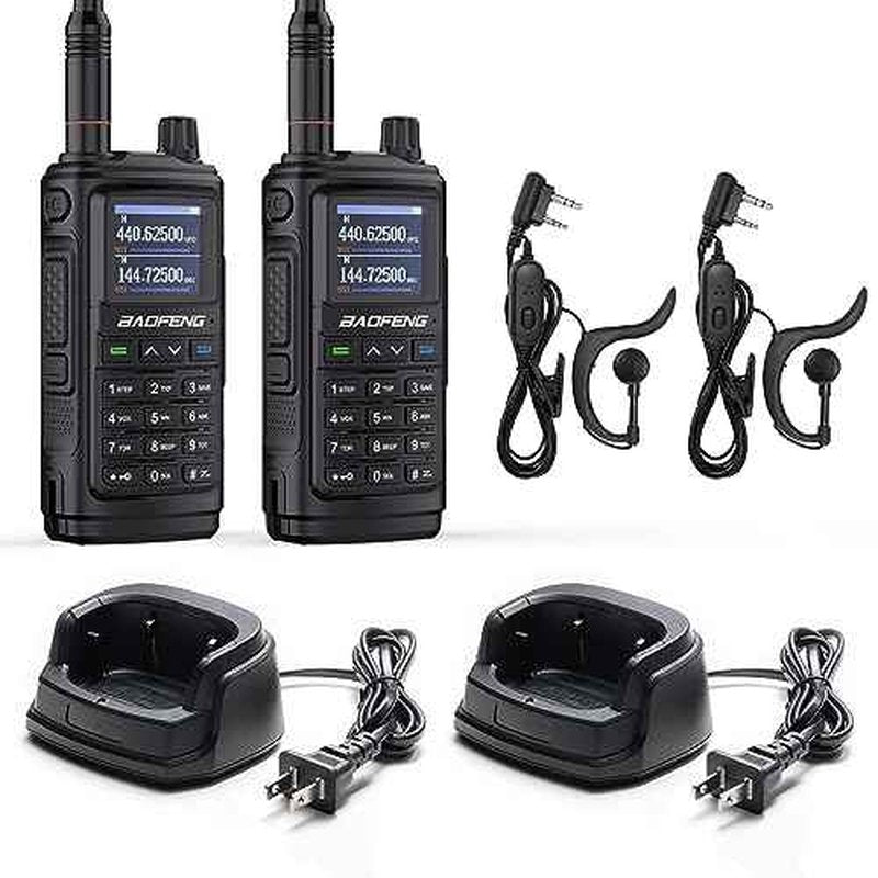 BAOFENG UV-17R Two Way Radio (Upgraded Version of UV-5R), Dual Band 144-148/420-450Mhz Handheld Ham Radio with 999 Channels, Manual DTMF, VOX, 1800mAh Li-ion Battery, Support Chirp (2 Pack)