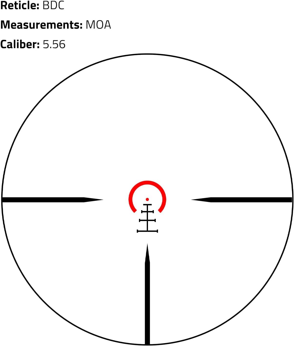 CVLIFE 1-10x24 LPVO Rifle Scope - Illuminated BDC Reticle, 30mm Mount, Generous Eye Relief