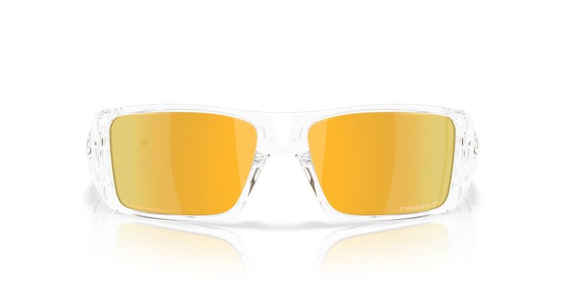 Oakley OO9231 Heliostat Sunglasses, Clear/Prizm 24K Polarized, 61 mm