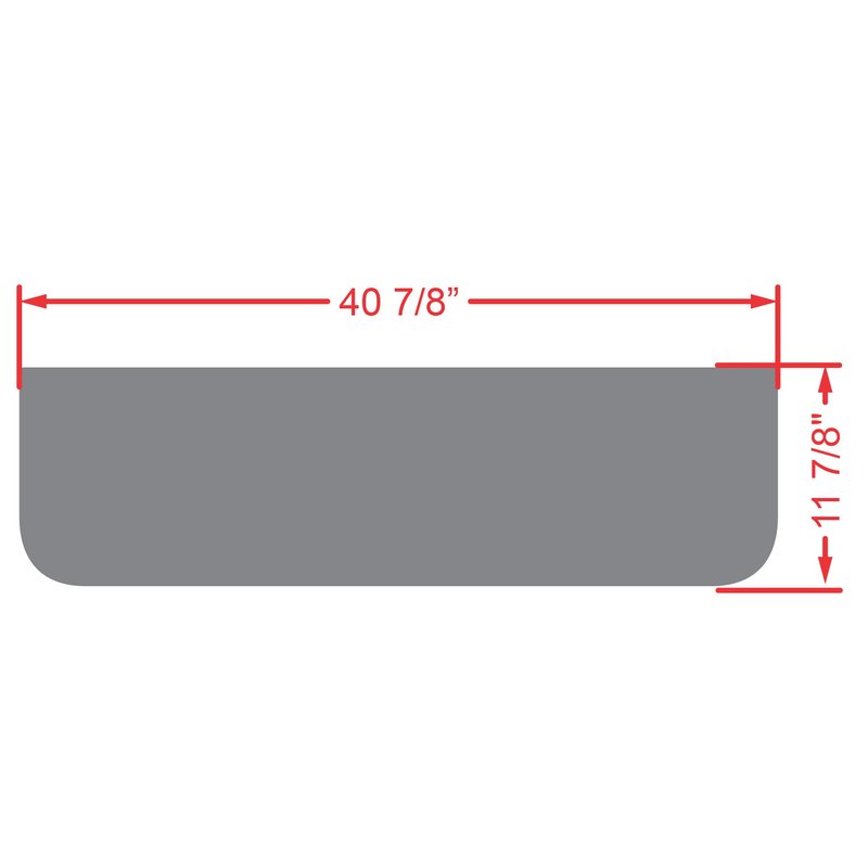 Xtreme Golf Cart Mats Rear Step Rubber Floor Mat for Golf Cart Models Equipped with MadJax Genesis 150, GTW MACH1, or MODZ Flip4 Rear Seat Kits | Full Coverage Protection 41" x 12" - Red Trim