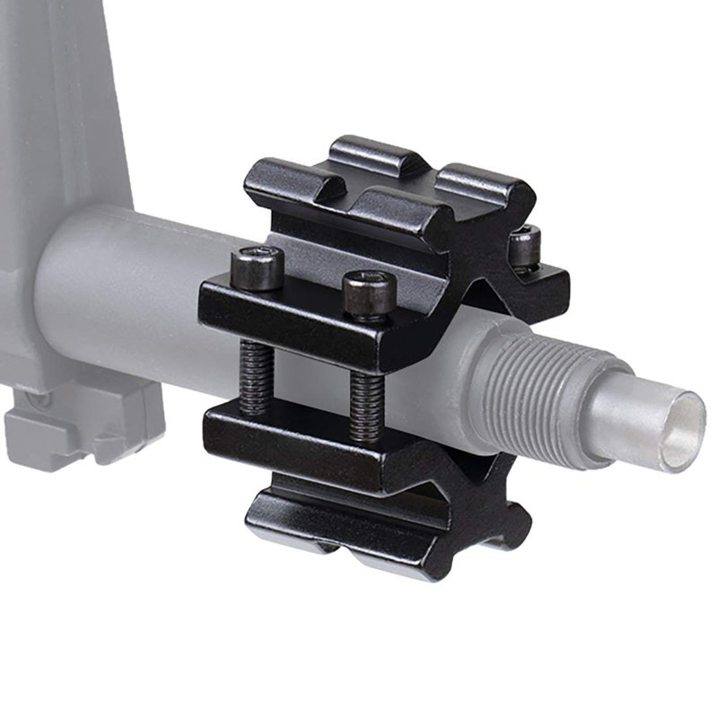 TokFly Dual Rail One Slot Barrel Clamp Mount Weave Picatinny Weaver Barrel Mount