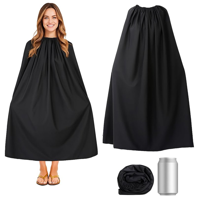 Portable Changing Room, Changing Tent for Dancers, Instant Privacy Shelter Black Cover Changing Curtain for Beach, Car, Boating, Photo Shoots & Dance Competitions - 3.94ft Length