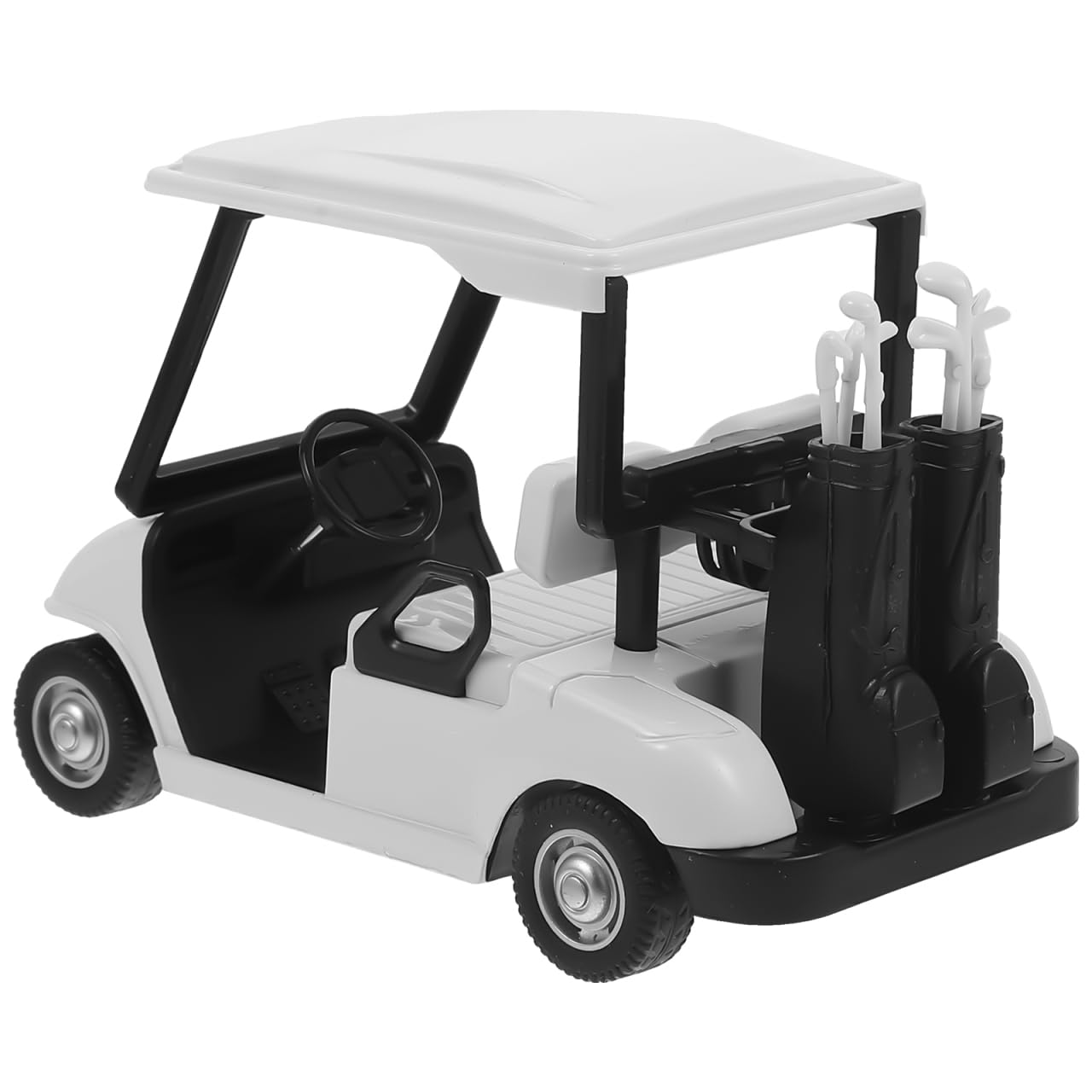 Homoyoyo 3 Pack: Diecast Golf Carts Ornaments, Alloy Metal Mini Model 1:20 Scale Golfcart Pullback Vehicles for Golfing Themed Office Desk Decor, Birthday Party Cake Decorations