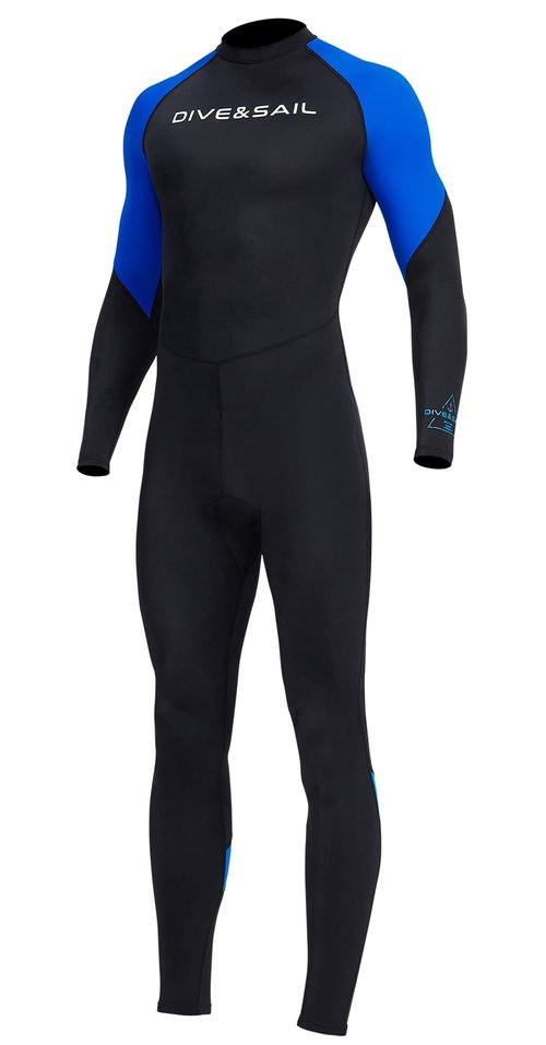 Men's Full Body Snorkeling Wetsuit Breathable Nylon UPF 50+ Rash Guard One Piece Swimsuit Long Sleeve Dive Skin Quick Dry Diving Surfing Suit Sporty Water Suit for Adult