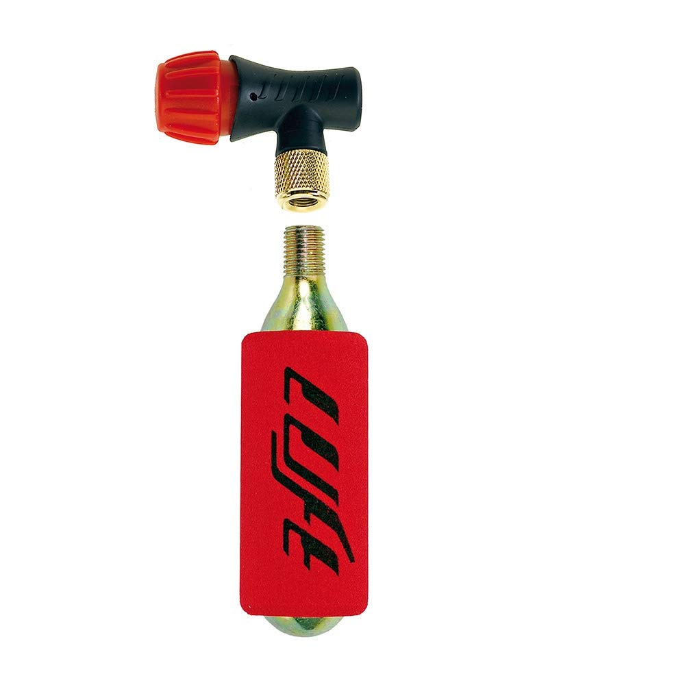Luft CO2 Bike Pump with Cartridge,Red