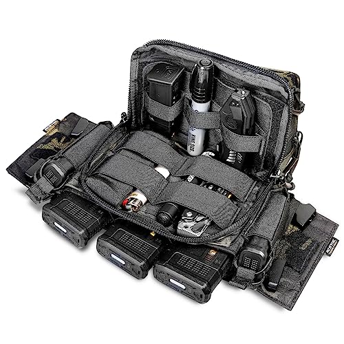 ACETAC S.O.P. Tactical Chest Rig with 5.56/7.62 Magazine Pouch Holder, Pistol Pouch, Wing Pouch, Molle Dangler Pouch