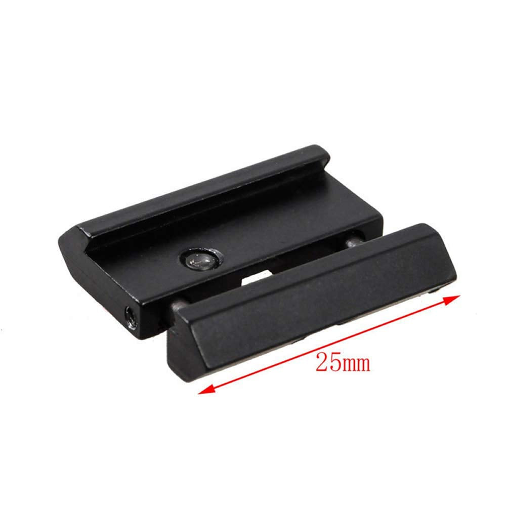 HIGOO 2PCS 11mm Dovetail to 20mm Picatinny/Weaver Low Pro Snap-in Rail Adaptor