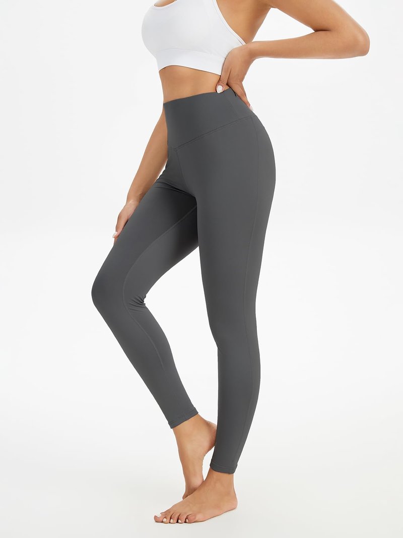 ATTIQOZI 4 Pack Women's Fleece Lined Leggings, High Waisted Thermal Leggings for Women Winter Warm Workout Yoga Pants Cold Weather Black/Dark Gray/Black/Dark Green M