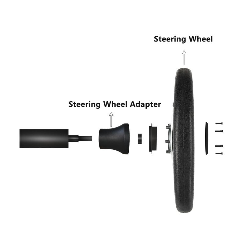 Shu-Ran Golf Cart Steering Wheel, 12.5"/320mm Universal Club Car Steering Wheel for Club Car DS and Precedent EZGO RXV & TXT Yamaha Most Golf Cart (Style 2)