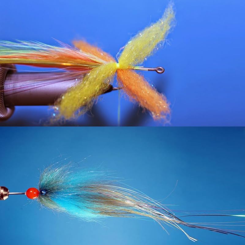 Fly Tying Laser Yarn - 6 Bright & Deep Colors | Long-Lasting Fiber Dubbing Materials