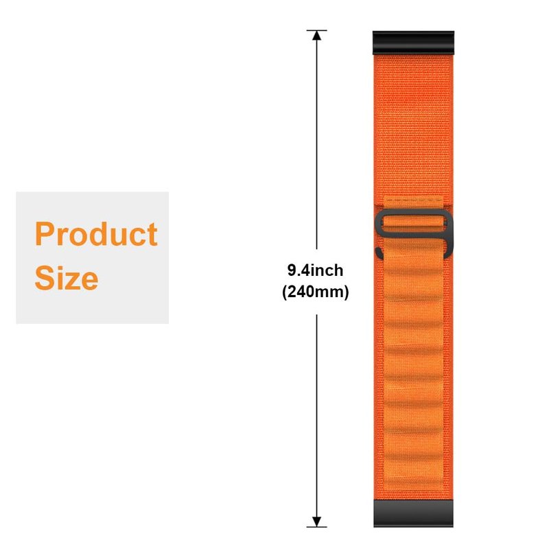 YOFUNTLE Alpine Loop Band Compatible for WHOOP 4.0 - Soft Breathable Nylon Replacement Strap for Whoop 4.0, Adjustable Lightweight Design (Black)