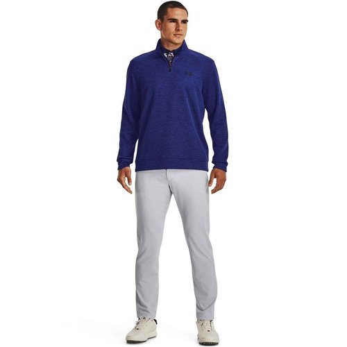 Under Armour Mens Storm SweaterFleece Quarter Zip, (456) Bauhaus Blue / / Black, Small