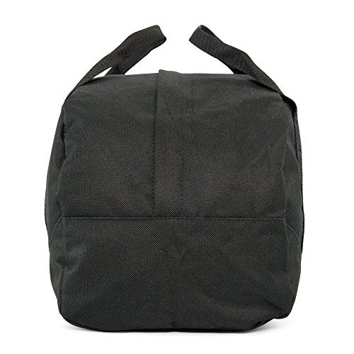 12" Mini Two Tone Duffle Bag (Black)