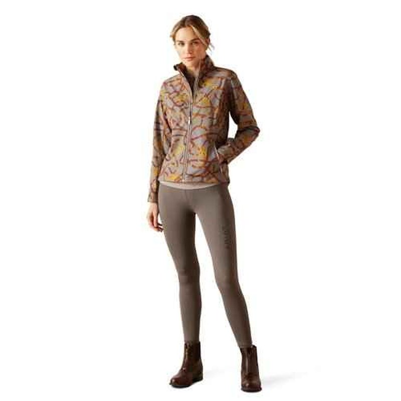 ARIAT Women's New Team Softshell Jacket, Zinc Bridle, Medium