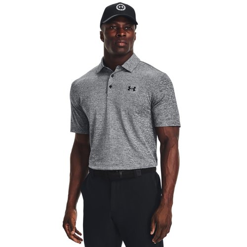 Under Armour Men's Playoff Polo 3.0, (002) Black/White/Black, X-Large