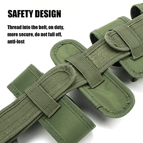 abcGoodefg Modular Equipment System Security Utility Tactical Duty Belt with Components Pouches Bags Holster Gear for Law Enforcement Guard Security Hunting (6 PCS, Army green)