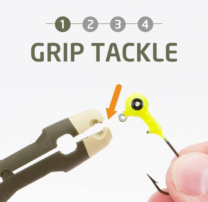 Fishing Knot Tying Tool - Easy Grip Line Threader & Clipper for Shaky Hands | Tackle Box Accessory