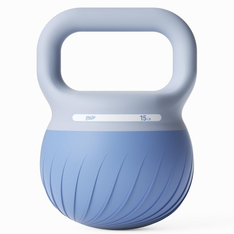 YYJO Soft Kettlebell - Kettlebell Sets Iron Sand Filled 15 LBS Weights Strength and Safety for Women and Men Workout- Color Coded