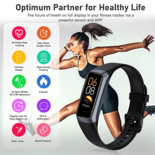 Zeacool Fitness Tracker with 24/7 Heart Rate, Blood Oxygen Blood Pressure Sleep Monitor, Activity Trackers 5 ATM Waterproof,Step Calorie Counter Pedometer Health Smart Watch for Women Men(Beige)