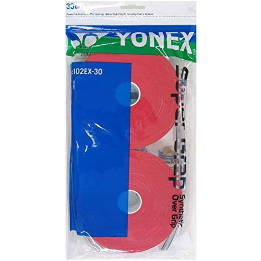 YONEX Super GRAP Tennis Racquet Overgrip (1x 30 Wraps - Red)