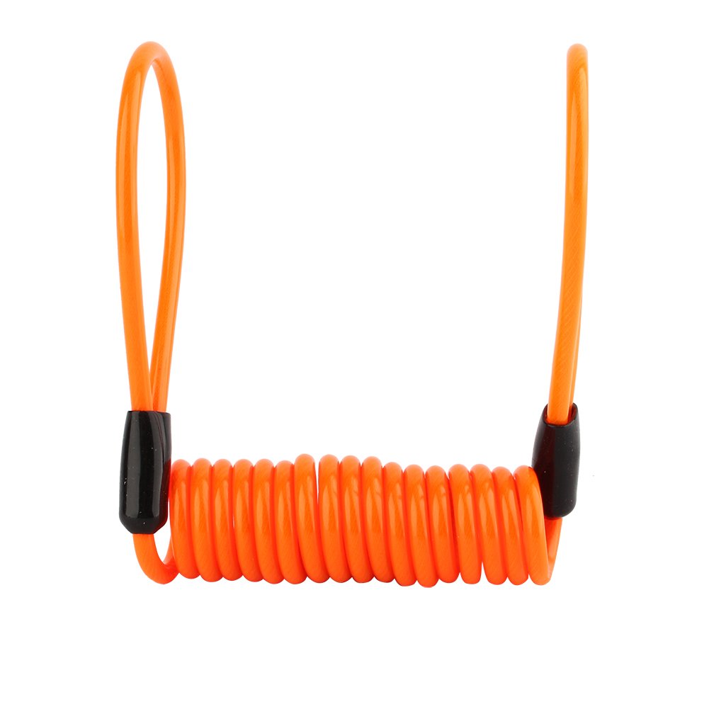 Motorcycle Reminder Cable, 1.2m Reminder Coil Cable Multipurpose Security Reminder Cable Tool for Scooter Motorcycle Bike Brake Disc
