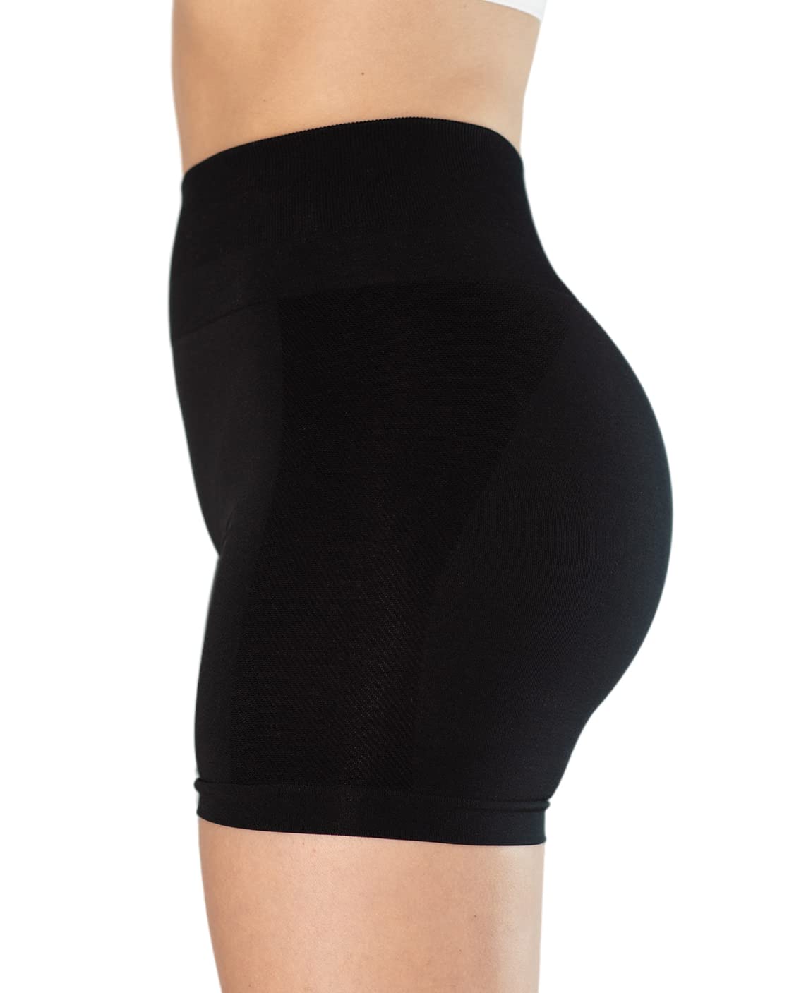 AUROLA Intensify V2.0 Women's Workout Shorts Athletic Running Shorts, Seamless High Waist Sport Gym Yoga Shorts 3.6 Black