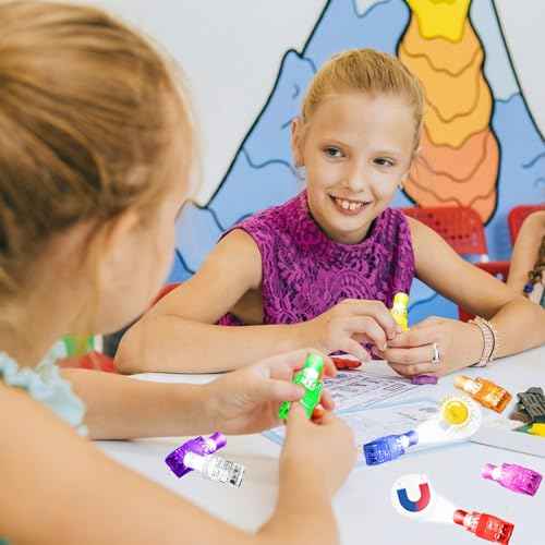 Science Theme LED Finger Lights Science Themed Party Favors for Kids Boys Girls Birthday Goodie Bags Stuffers Kids Mad Scientist Party Decorations Back to School Supplies Classroom Prizes