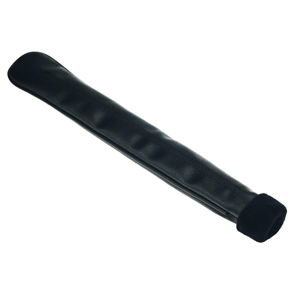 BIG TEETH Golf Alignment Stick Cover - Holds 2 Sticks, Leather, Black
