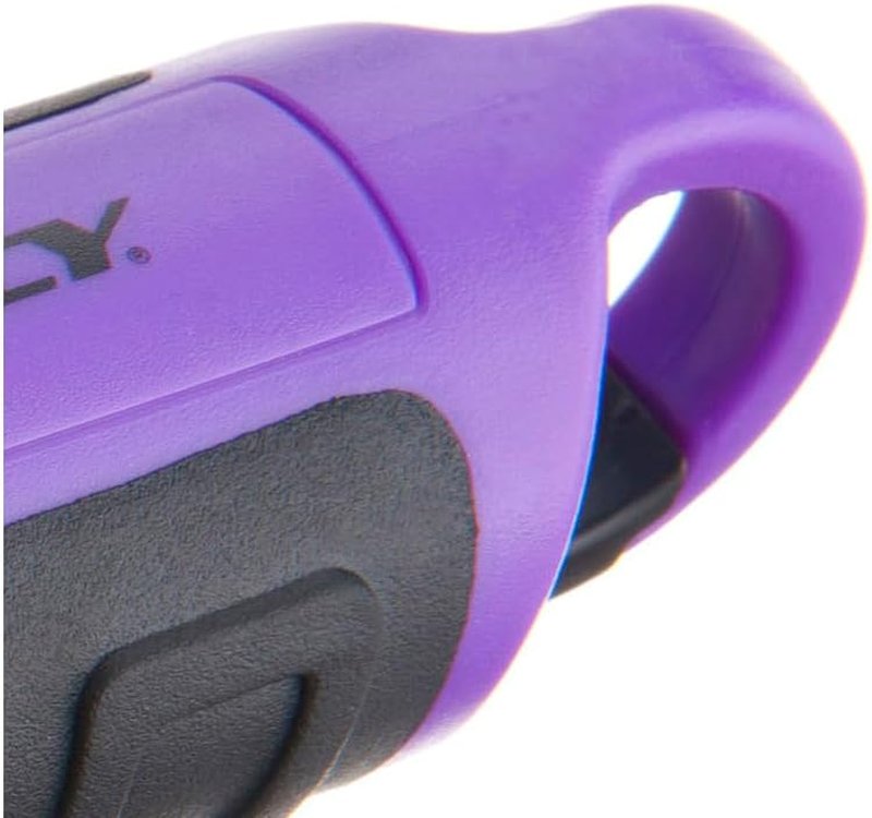 LED Flashlight - 55 Lumen Floating Water Resistant with Carabiner Clip | Purple