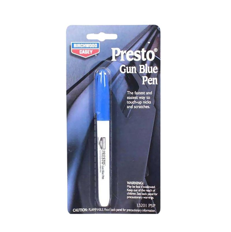 Birchwood Casey Fast-Drying Fast-Acting Presto Gun Blue Touch-Up Pen for Restoring Scratched and Worn Areas, 1 Count (Pack of 1)