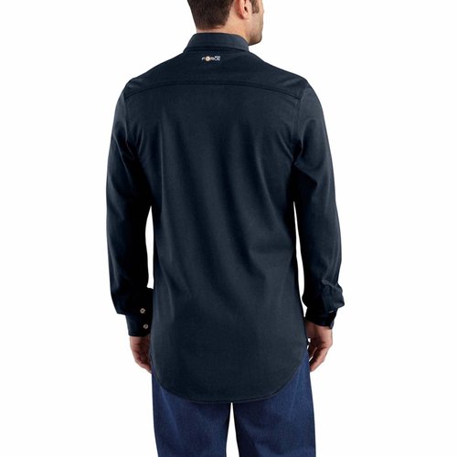 Carhartt mens Flame Resistant Force Cotton Hybrid Shirt, Khaki, Medium US