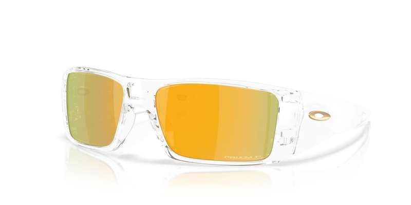 Oakley OO9231 Heliostat Sunglasses, Clear/Prizm 24K Polarized, 61 mm