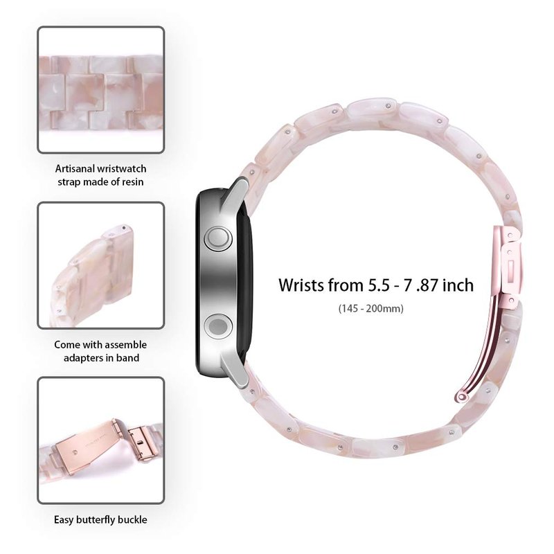 22mm Resin Wrist Straps Compatible for AGPTEK LW11/Tensky IDW28/Tensky GTX12/Tensky IDW19/Tensky ID208 Plus Watch Bands, Adjustable Replacement Strap Wristband for AGPTEK Smartwatch (Color 2)