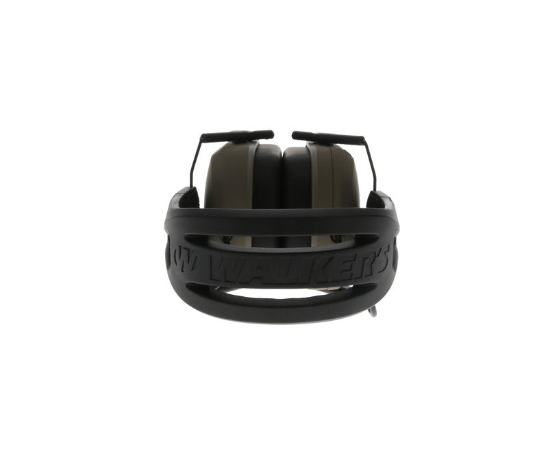 Walker's Razor Tacti-Grip Earmuffs- Flat Dark Earth, High Performance Silicone Composite Slip Free Headband- Natural Sound Clarity Full Dynamic Range 23 NRR, fde