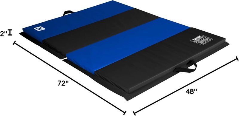 Personal Fitness Exercise Mat - 4ft x 6ft x 2in, Lightweight & Foldable | Ideal for Yoga, Pilates & Home Workouts