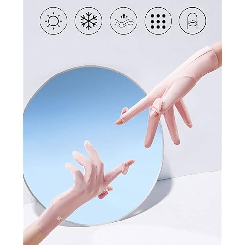 FGSS Summer Sunblock Gloves UV Protection Non-Slip Touchscreen Driving Gloves for Women Cyling Riding Outdoor