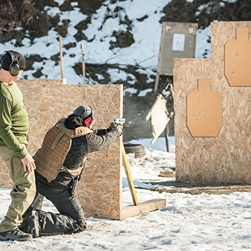 USPSA/IPSC/IDPA Shooting Cardboard Targets for Shooting Competition Tactical Target Paper Silhouette Targets for Shooting Range Practice(15 x 9 Inch, 40 Pcs)