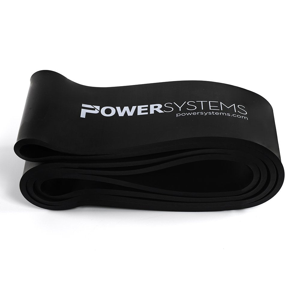 Power Systems Strength Band, Super Heavy Up To 200 Pounds of Resistance, Closed Loop Band, 41 Inches, Black, (68168)