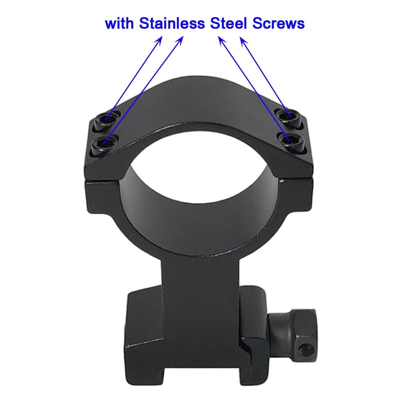 Calitte 30mm Torch Holder Clip Flashlight Fixed Mount with Stainless Steel Screws