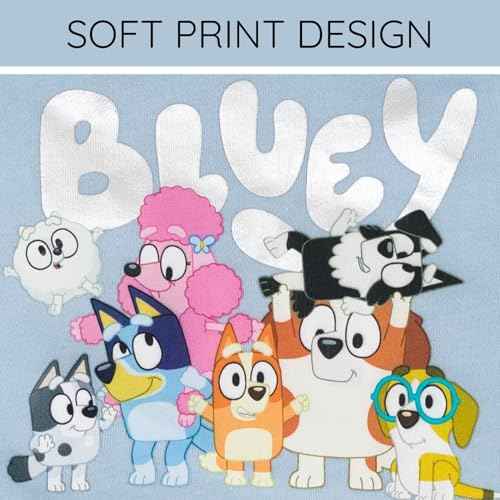 Bluey Girls Fleece Hoodie Toddler to Big Kid Sizes (2T - 14-16)