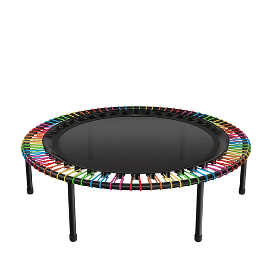 bellicon 39" Fitness Trampoline (Rainbow) with Screw-on Legs and Bungee Suspension up to 320 lbs (Extra Strong)