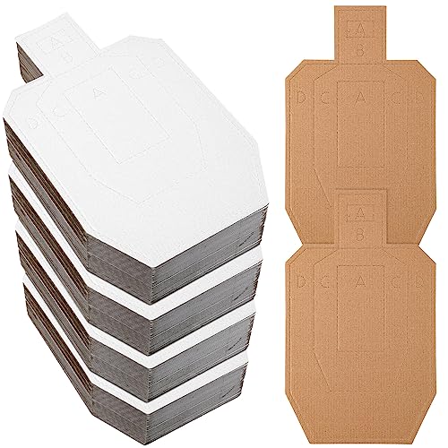 USPSA/IPSC/IDPA Shooting Cardboard Targets for Shooting Competition Tactical Target Paper Silhouette Targets for Shooting Range Practice(15 x 9 Inch, 40 Pcs)