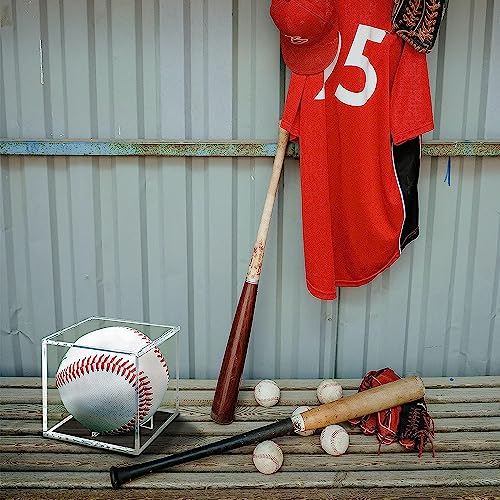 Danodoi Baseball Display Case UV Protected Acrylic Clear Baseball Holder Square Cube Ball Protector Memorabilia Autograph Display Box for Official Size Baseball