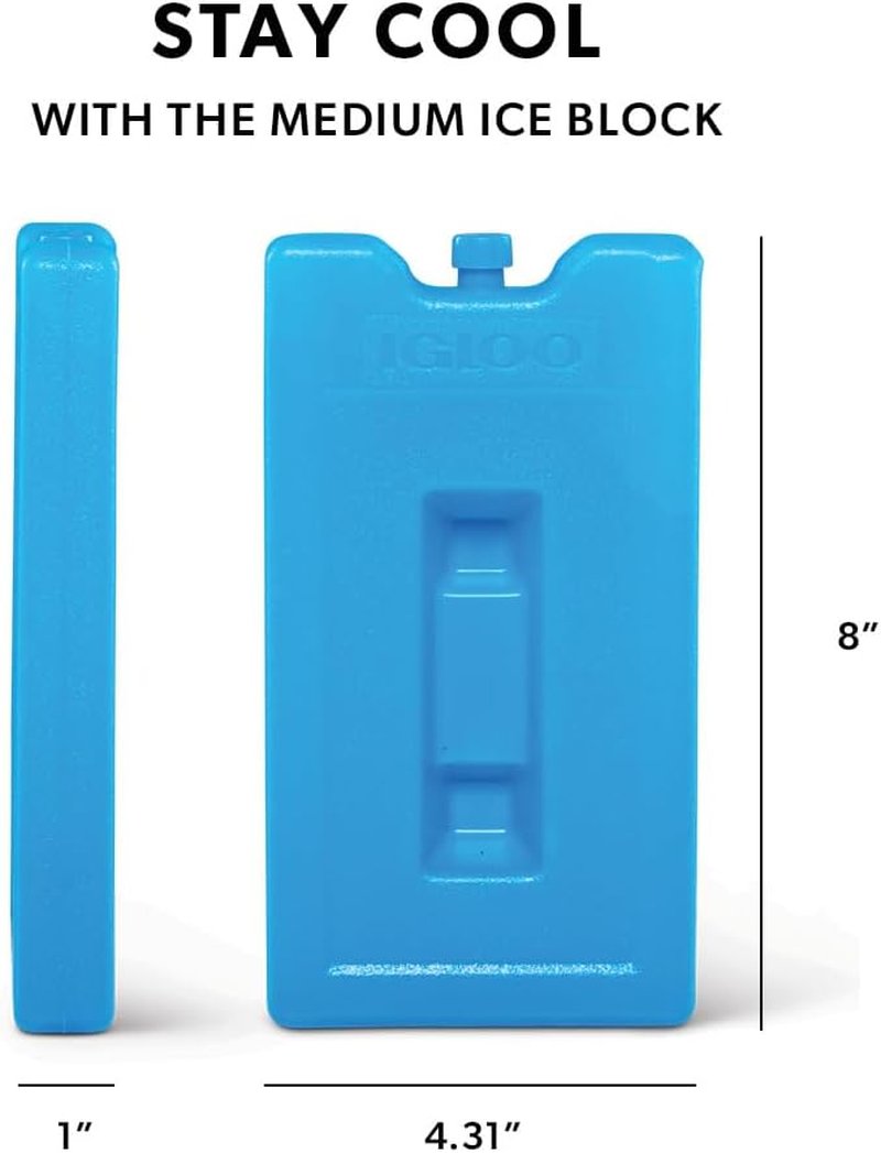 Igloo Maxcold Ice Block - Durable Freezer Ice Pack for Long-Lasting Coolness | 4 lbs