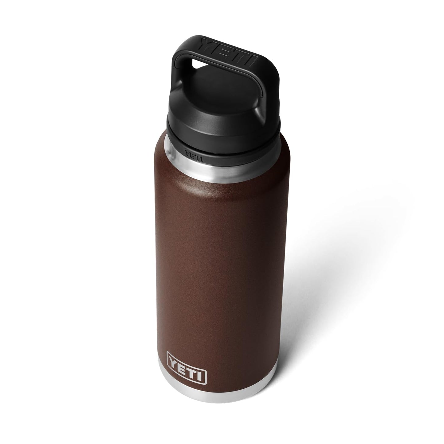 YETI Rambler 36 oz Bottle, Vacuum Insulated, Stainless Steel with Chug Cap, Wetlands Brown