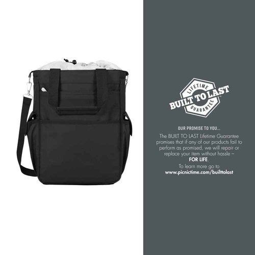 PICNIC TIME Black Miami Dolphins Activo Cooler Tote