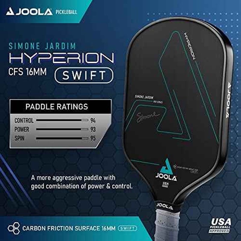 JOOLA Professional Pickleball Paddles ? Raw Carbon Fiber Surface ? Built for Spin, Speed & Control ? Hyperion, Solaire, Perseus & Scorpeus ? Swift & Standard Models ? USAP Approved ? Tournament-Level